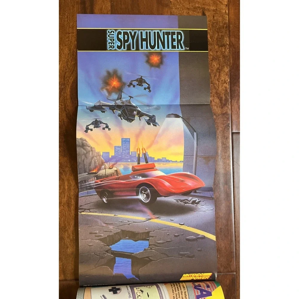 Nintendo Power Vol 25 June 1991 Battle Toads Spy Hunter Poster Mailer Inserts